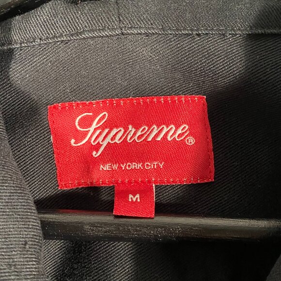 Supreme 2013 Fall/Winter Hooded Twill Shirt Size M - Picture 3 of 7